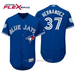 Maglia Baseball Uomo Toronto Blue Jays Teoscar Hernandez Flex Base Entrenamiento De Primavera 2019 Blu