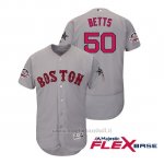 Maglia Baseball Uomo Boston Red Sox Mookie Betts 2018 All Star Game Flex Base Grigio