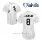 Maglia Baseball Uomo Chicago White Sox 8 Bo Jackson Bianco 1ªCool Base