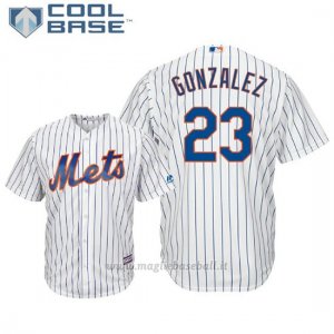 Maglia Baseball Uomo New York Mets Adrian Gonzalez Cool Base Majestic 1ªBianco