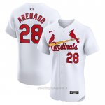 Maglia Baseball Uomo St. Louis Cardinals Nolan Arenado Home Elite Bianco