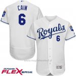 Maglia Baseball Uomo Houston Astros Royals Lorenzo Cain Bianco Flex Base Autentico Collezione