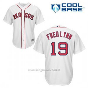 Maglia Baseball Uomo Boston Red Sox 19 Frojo Lynn Bianco 1ªCool Base