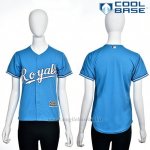 Maglia Baseball Uomo Kansas City Royals Blu Majestic Collezione Cool Base