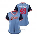 Maglia Baseball Donna Minnesota Twins Adalberto Mejia 2018 Llws Players Weekend Volador Light TOrnto Blue Jays