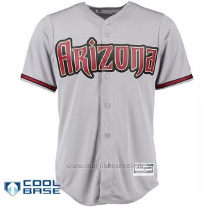 Maglia Baseball Uomo Arizona Diamondbacks Grigio Majestic Cool Base