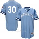 Maglia Baseball Uomo Kansas City Royals Yordano Ventura Light Blu Turn Back The Clock