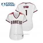Maglia Baseball Donna Arizona Diamondbacks Jarrod Dyson Cool Base Majestic 1ªBianco