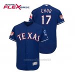 Maglia Baseball Uomo Texas Rangers Shin Soo Choo Flex Base Entrenamiento De Primavera 2019 Blu