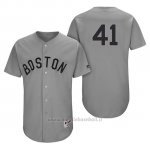 Maglia Baseball Uomo Boston Red Sox 41 Chris Sale Grigio Turn Back The Clock Autentico
