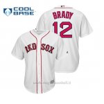 Maglia Baseball Uomo Chicago White Sox Tom Brady Cool Base Majestic MLB Crossover Bianco