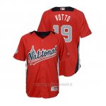 Maglia Baseball Bambino All Star Game Majestic Joey Votto 2018 1ªRun Derby National League Rosso
