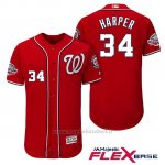 Maglia Baseball Uomo Washington Nationals Bryce Harper Scarlet 2018 All Star Alterner Flex Base