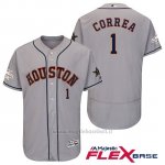 Maglia Baseball Uomo Houston Astros Carlos Correa Grigio 2017 Mlb All Star Game Flex Base