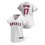 Maglia Baseball Donna Los Angeles Angels Shohei Ohtani 2020 Replica Primera Bianco