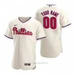 Maglia Baseball Uomo Philadelphia Phillies Personalizzate Autentico 2020 Alternato Crema