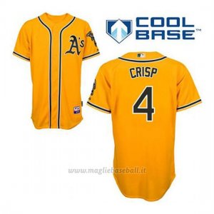 Maglia Baseball Uomo Oakland Athletics Coco Crisp 4 Or Alterner Cool Base