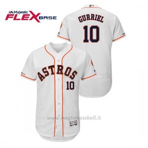 Maglia Baseball Uomo Houston Astros Yuli Gurriel 150th Aniversario Patch Flex Base Bianco