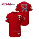 Maglia Baseball Uomo Minnesota Twins Ervin Santana 2019 Entrenamiento De Primavera Flex Base Rosso