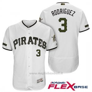 Maglia Baseball Uomo Pittsburgh Pirates Sean Rodriguez Bianco 2018 1ªAlterner Flex Base
