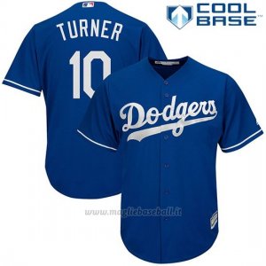 Maglia Baseball Uomo Los Angeles Dodgers 10 Justin Turner Royalfashion Cool Base