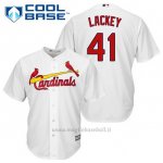 Maglia Baseball Uomo St. Louis Cardinals John Lackey 41 Bianco 1ªCool Base