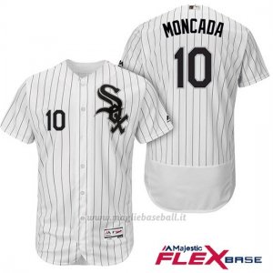 Maglia Baseball Uomo Chicago White Sox Yoan Moncada 10 Bianco 1ªAutentico Flex Base