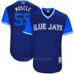Maglia Baseball Uomo Toronto Blue Jays 2017 Little League World Series Russell Martin Royal