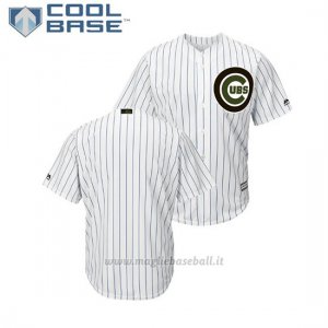Maglia Baseball Uomo Chicago Cubs 2018 Dia de los Caidos Cool Base Bianco