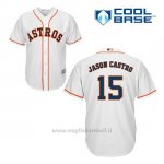 Maglia Baseball Uomo Houston Astros Jason Castro 15 Bianco 1ªCool Base