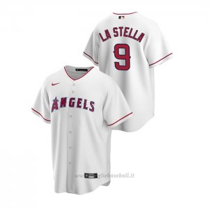 Maglia Baseball Uomo Los Angeles Angels Tommy La Stella Replica Primera Bianco
