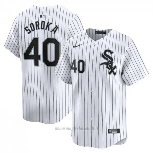 Maglia Baseball Uomo Chicago White Sox Michael Soroka Home Limited Bianco