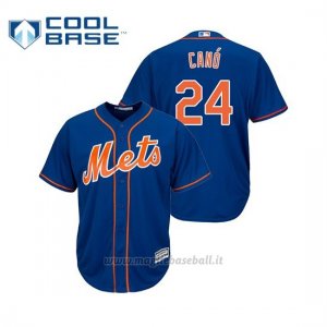 Maglia Baseball Uomo New York Mets Robinson Cano Cool Base Majestic Alternato Azul