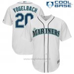Maglia Baseball Uomo Seattle Mariners Dan Vogelbach Bianco Cool Base
