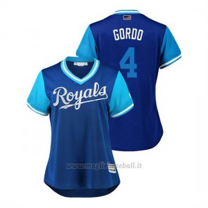 Maglia Baseball Donna Kansas City Royals Alex Gordon 2018 Llws Players Weekend Gordo Royal