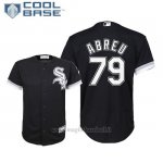Maglia Baseball Bambino Chicago White Sox Jose Abreu Cool Base Majestic Alterner Replica Nero
