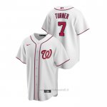 Maglia Baseball Uomo Washington Nationals Trea Turner Replica Primera Bianco