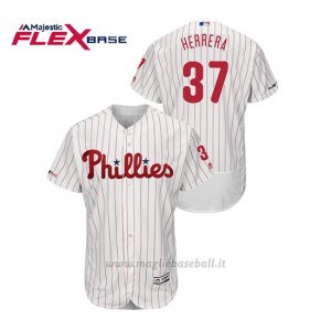 Maglia Baseball Uomo Philadelphia Phillies Odubel Herrera 150th Aniversario Patch Flex Base Bianco