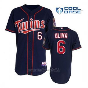 Maglia Baseball Uomo Minnesota Twins Tony Oliva 6 Blu Blu Alterner 1ªCool Base