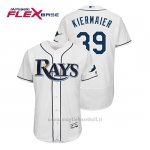Maglia Baseball Uomo Tampa Bay Rays Kevin Kiermaier Flex Base Autentico Collezione 1ªBianco