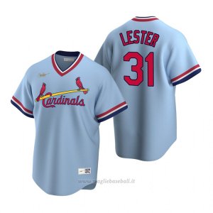 Maglia Baseball Uomo St. Louis Cardinals Jon Lester Cooperstown Collection Road Blu