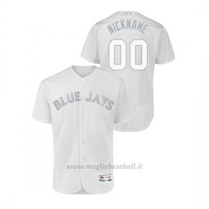 Maglia Baseball Uomo T Oronto Blue Jays Personalizzate 2019 Players Weekend Autentico Bianco