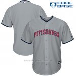 Maglia Baseball Uomo Pittsburgh Pirates 2017 Estrellas y Rayas Grigio Cool Base