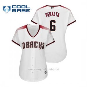 Maglia Baseball Donna Arizona Diamondbacks David Peralta Cool Base Majestic 1ªBianco