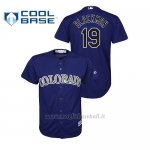Maglia Baseball Bambino Cleveland Rockies 19 Charlie Neromon Cool Base Alternato Viola