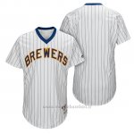 Maglia Baseball Uomo Milwaukee Brewers Bianco 1982 Turn Back The Clock