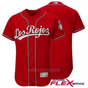 Maglia Baseball Uomo Cincinnati Reds Los Rosso Flex Base