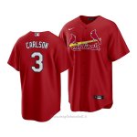 Maglia Baseball Uomo St. Louis Cardinals Dylan Carlson Replica Alternato Rosso