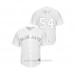 Maglia Baseball Uomo T Oronto Blue Jays Sean Reid Foley 2019 Players Weekend Replica Bianco