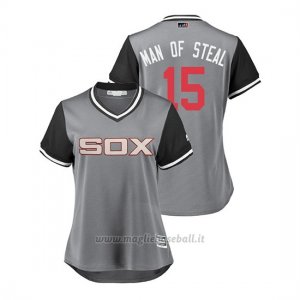 Maglia Baseball Donna Chicago White Sox Adam Engel 2018 Llws Players Weekend Man Of Steal Grigio
